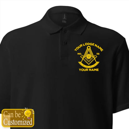 Custom Past Master Embroidered Polo Shirt