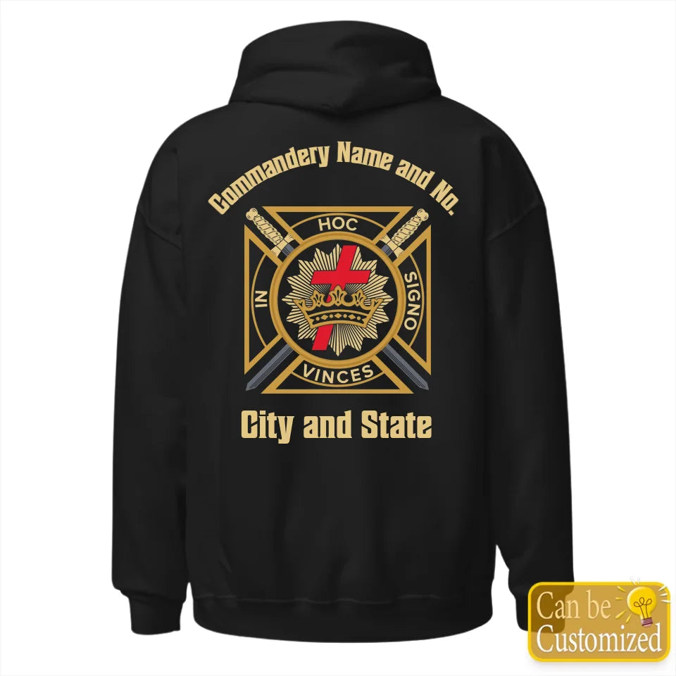 Custom Knights Templar Commandery Hoodie