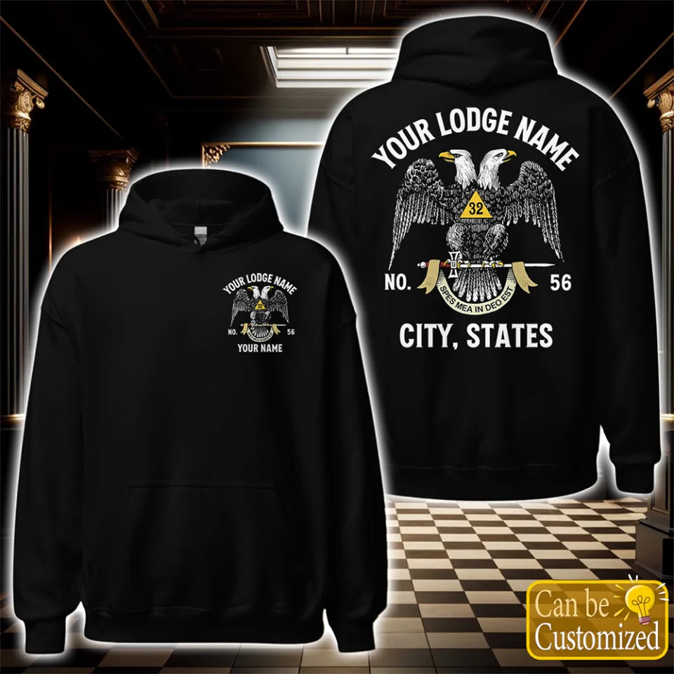 Custom 32nd Degree Scottish Rite Hoodie