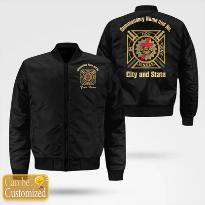 Custom Knights Templar Commandery Bomber Jacket