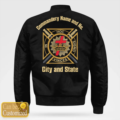 Custom Knights Templar Commandery Bomber Jacket