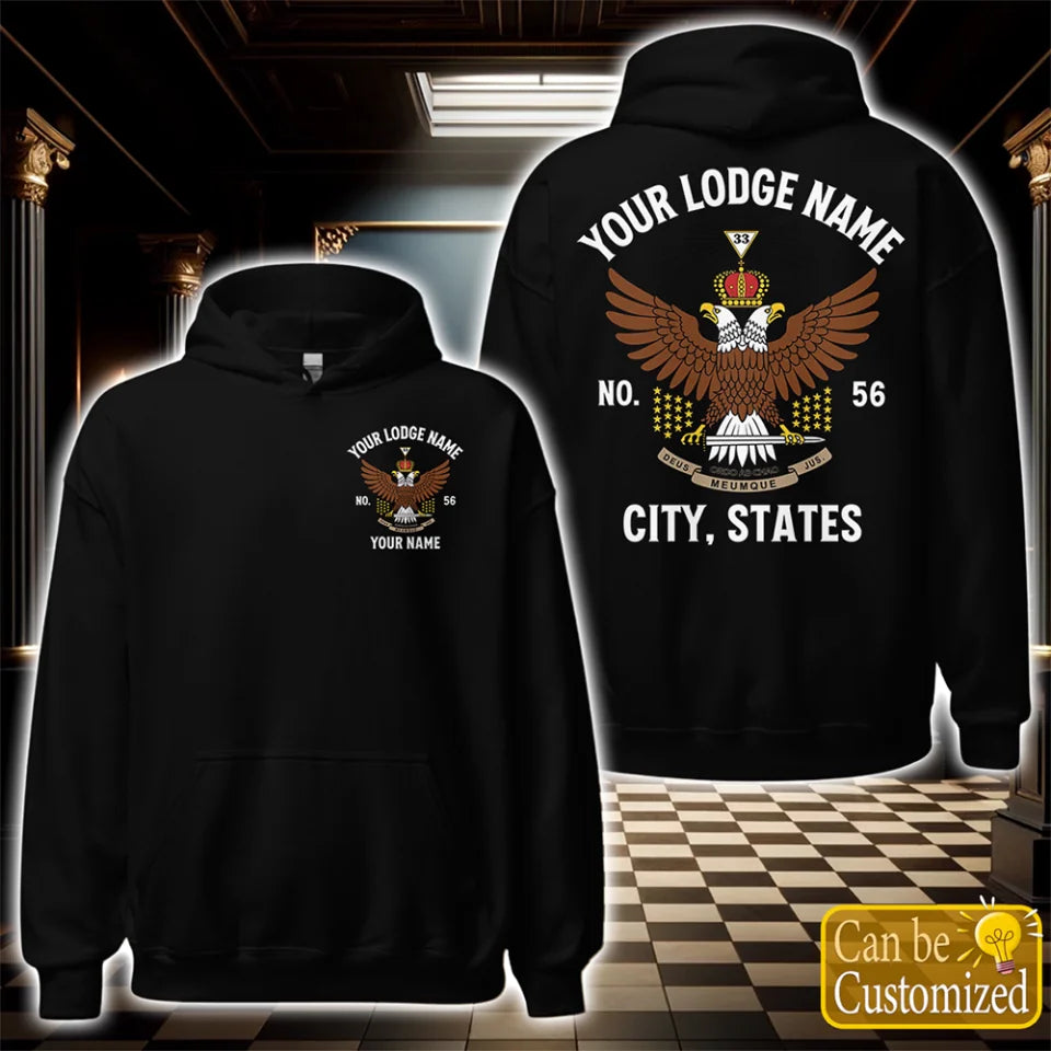 Custom 33rd Degree Scottish Rite Hoodie