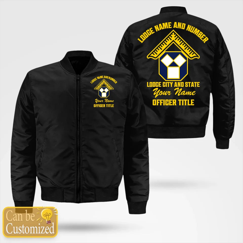 Custom Pennsylvania Past Master Masonic Bomber Jacket