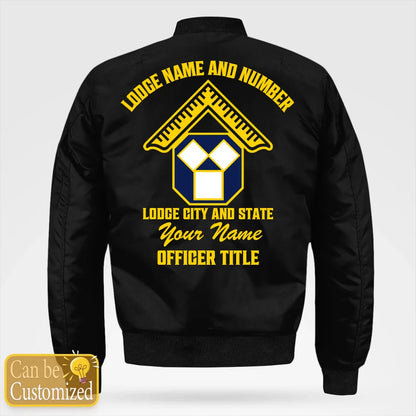 Custom Pennsylvania Past Master Masonic Bomber Jacket