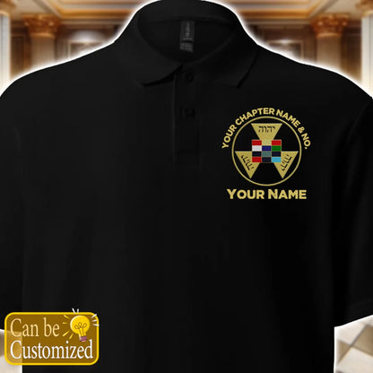 Custom Royal Arch Past High Priest Embroidered Polo Shirt