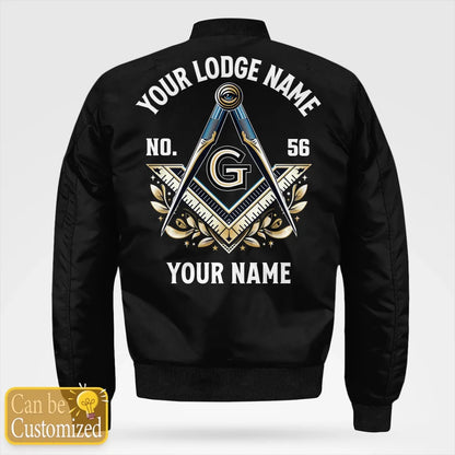 Custom Masonic Bomber Jacket