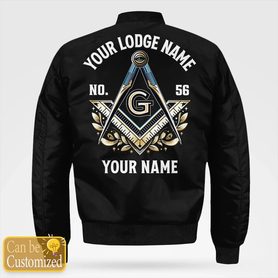 Custom Masonic Bomber Jacket