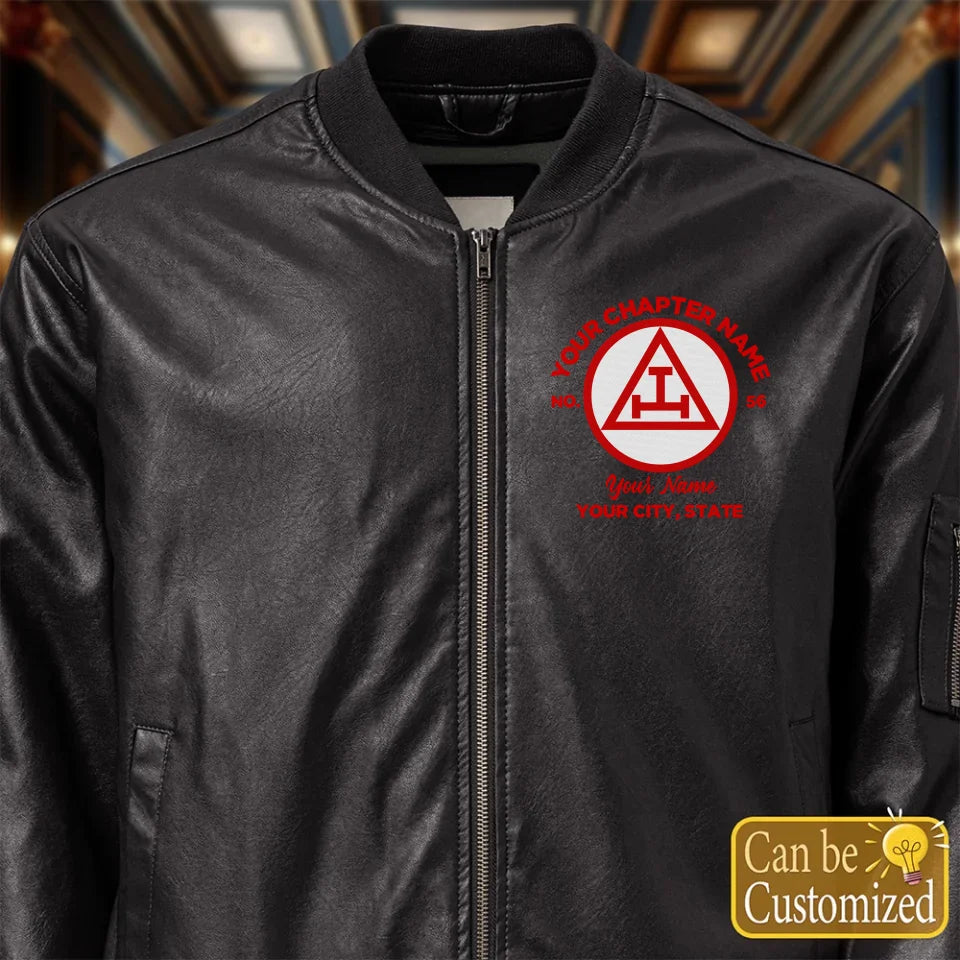 leather-bomber-jacket front Zoom