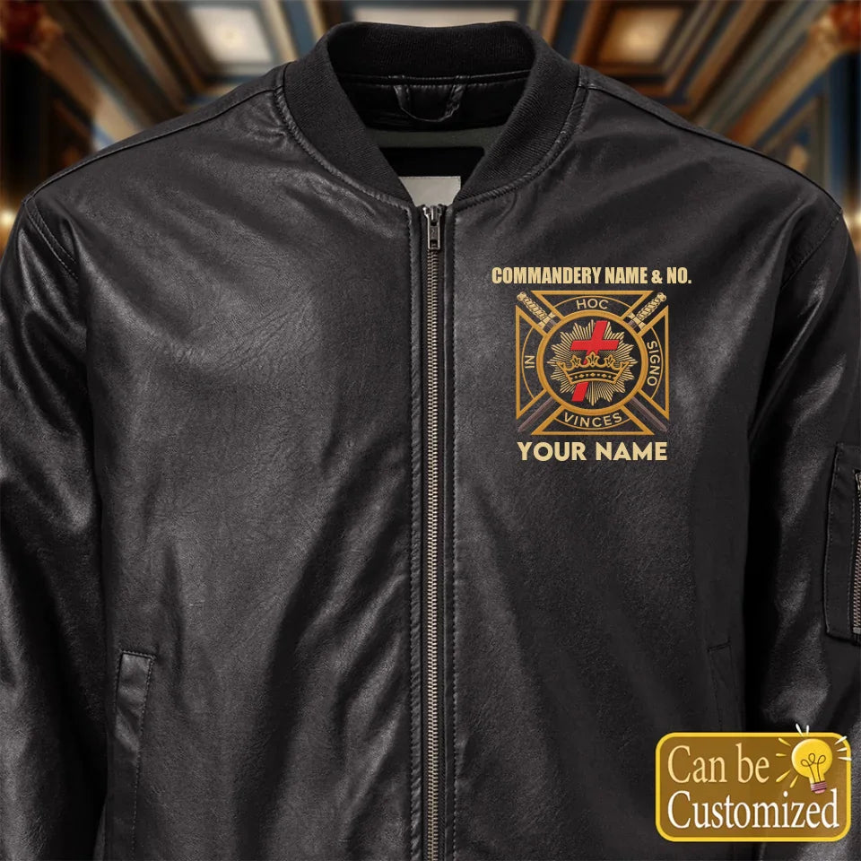 leather-bomber-jacket front Zoom