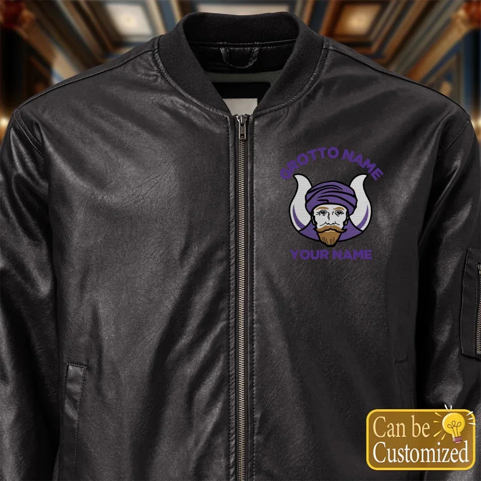 Custom Grotto M.O.V.P.E.R. Leather Bomber Jacket