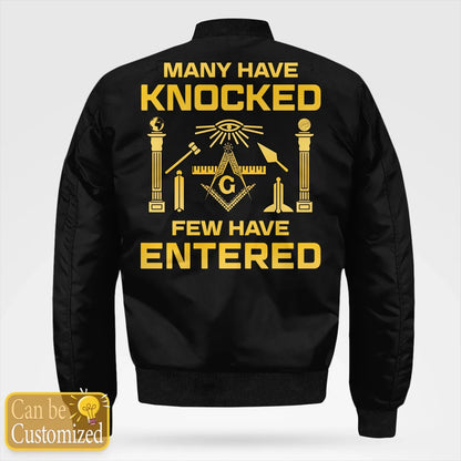 Custom Bomber Jacket - Many Have Knocked Few Have Entered