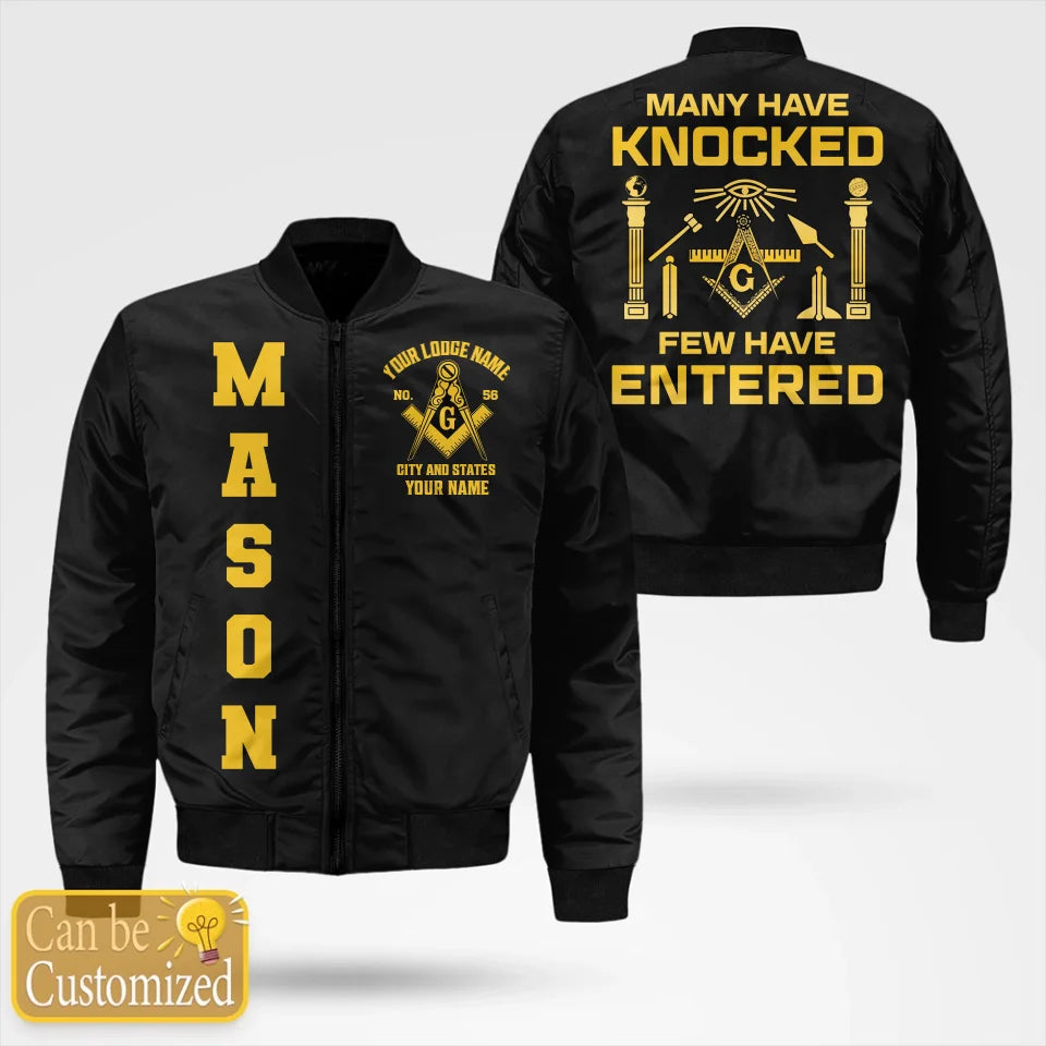 Custom Bomber Jacket - Many Have Knocked Few Have Entered