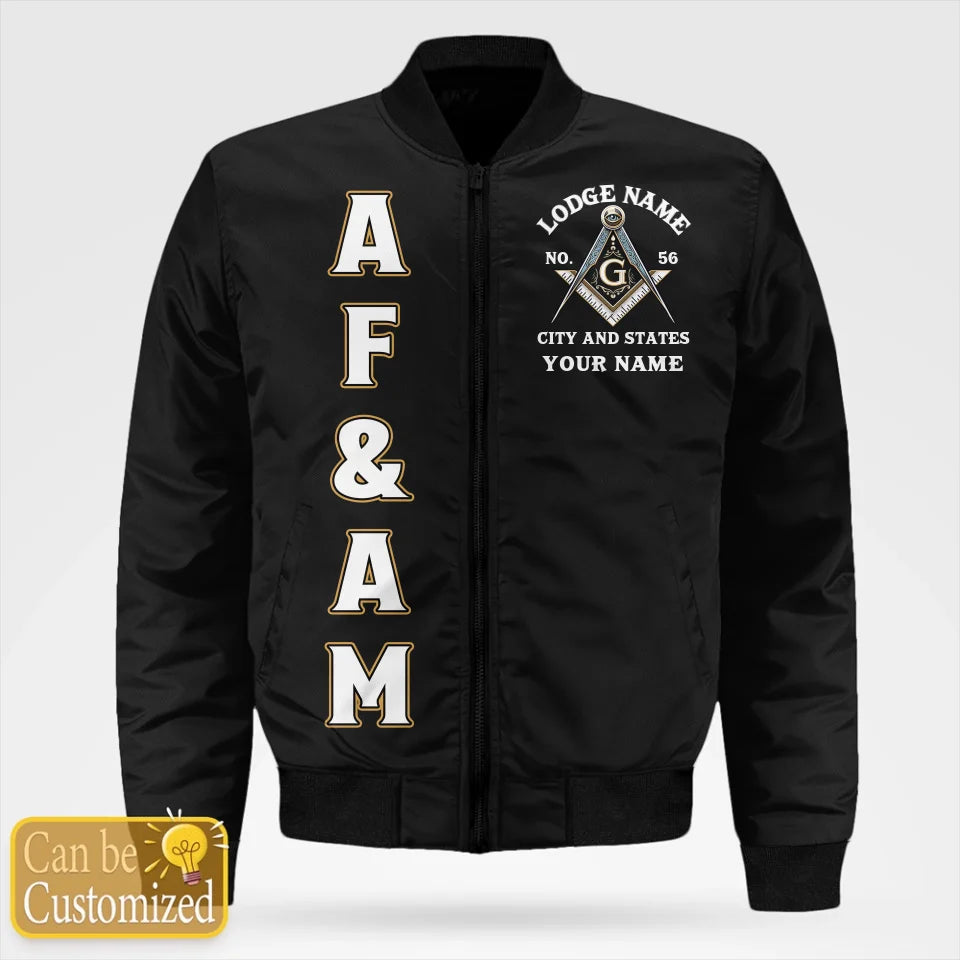 Custom Ancient Free & Accepted Masons Bomber Jacket