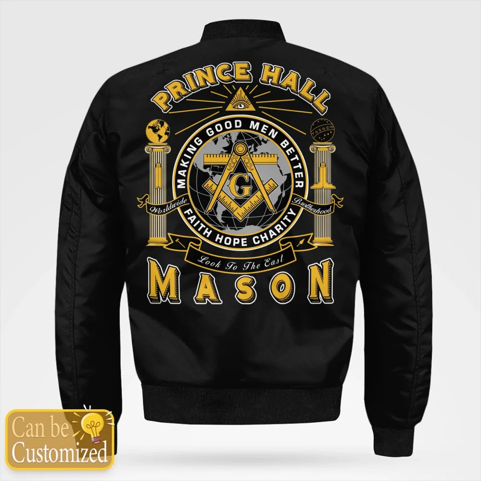 Custom Prince Hall Bomber Jacket