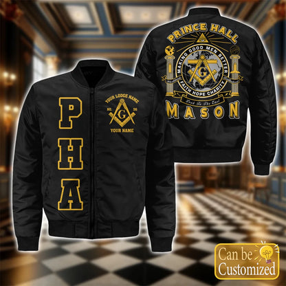 Custom Prince Hall Bomber Jacket