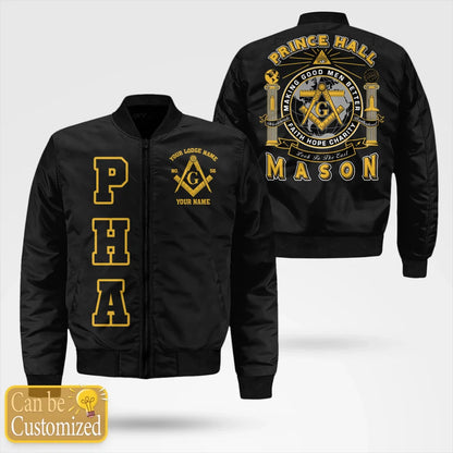 Custom Prince Hall Bomber Jacket