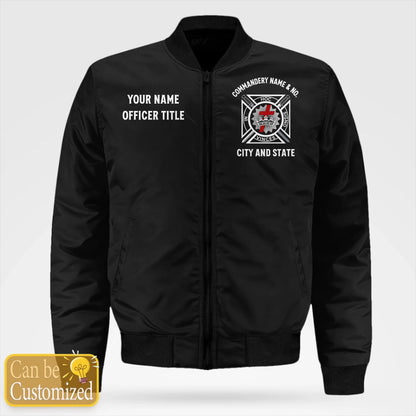 Custom Knights Templar Bomber Jacket