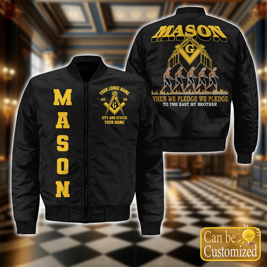 Custom Bomber Jacket - When We Pledge We Pledge