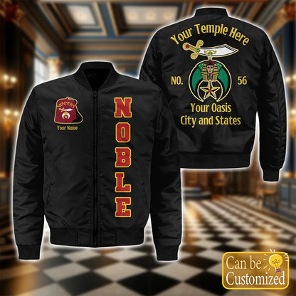 Custom Shriners Noble Bomber Jacket