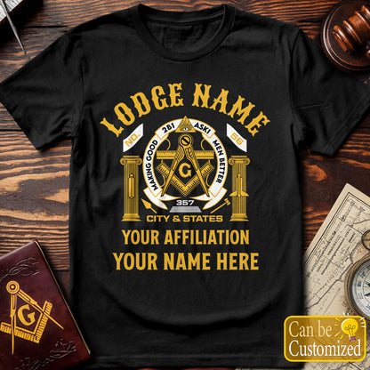 Custom Lodge Name Affiliation T-Shirt