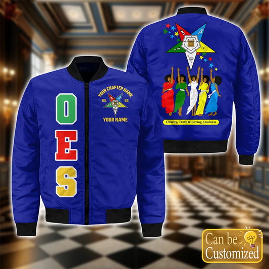Custom Order of the Eastern Star OES Bomber Jacket