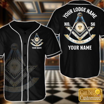 Custom  Order of the Eastern Star OES Baseball Jersey Front Back