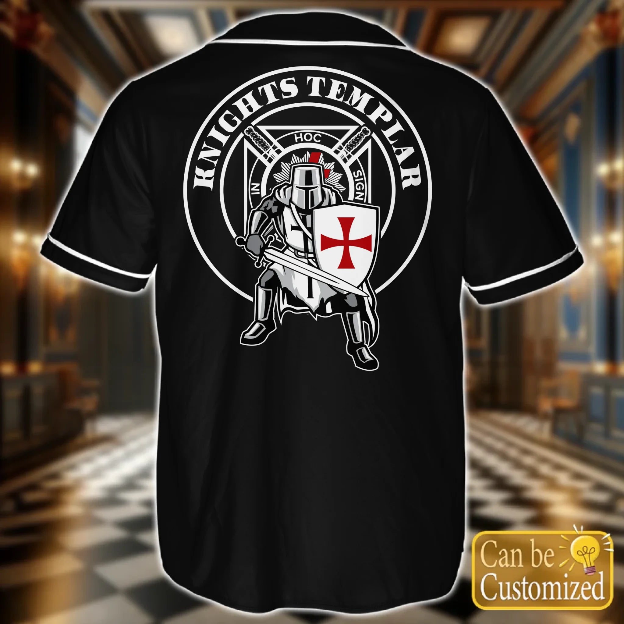 Custom  Order of the Eastern Star OES Baseball Jersey Back