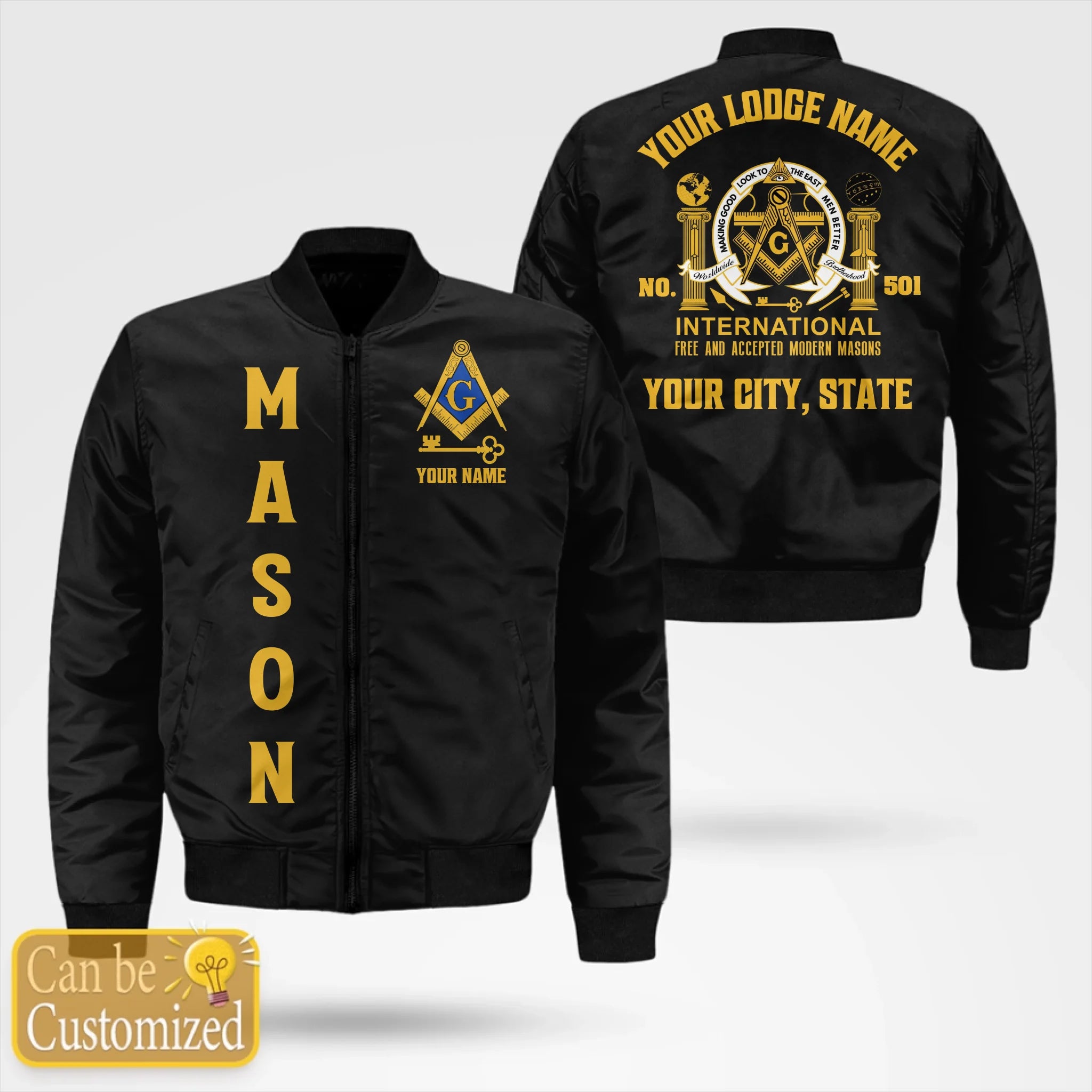 Custom International Masons Bomber Jacket