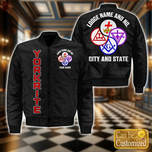 Custom York Rite Bomber Jacket