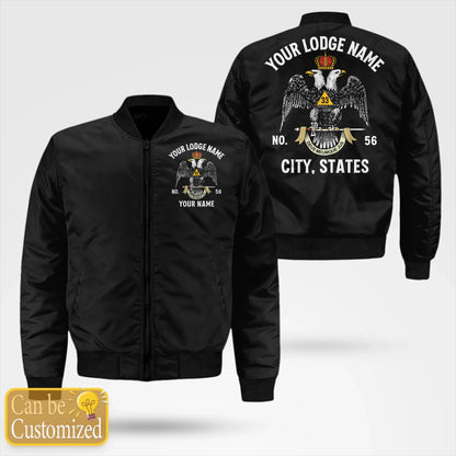 Custom 33rd Degree Scottish Rite Bomber Jacket