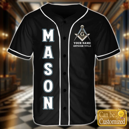 Custom  Order of the Eastern Star OES Baseball Jersey Front