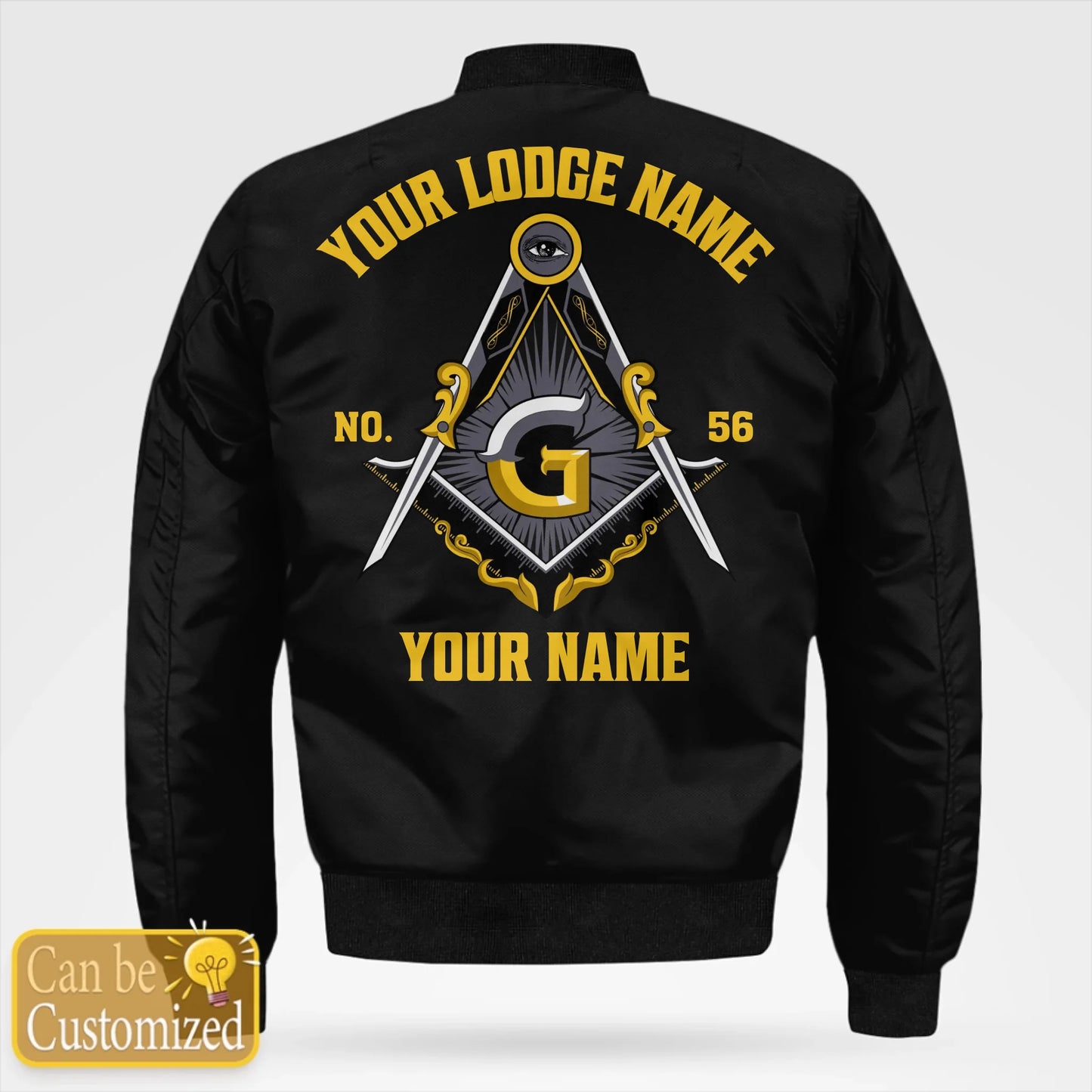 Custom Masonic Bomber Jacket