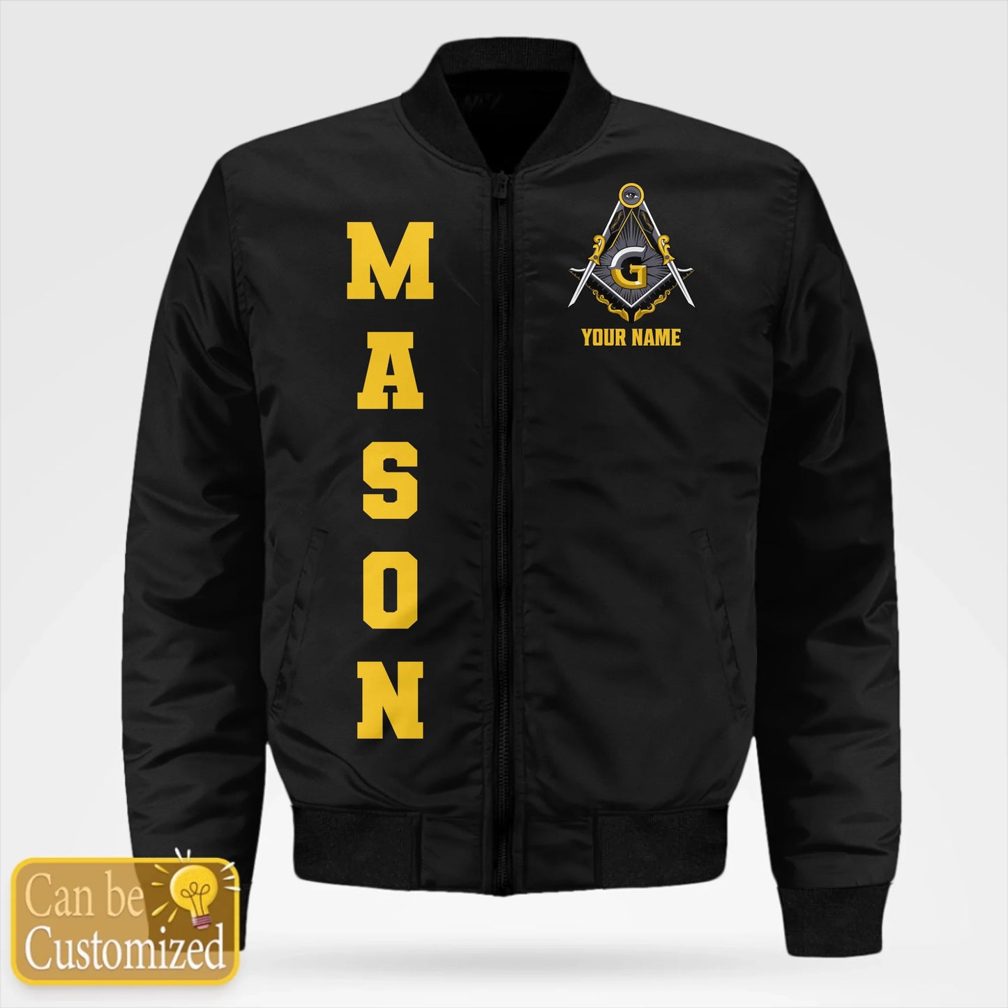Custom Masonic Bomber Jacket