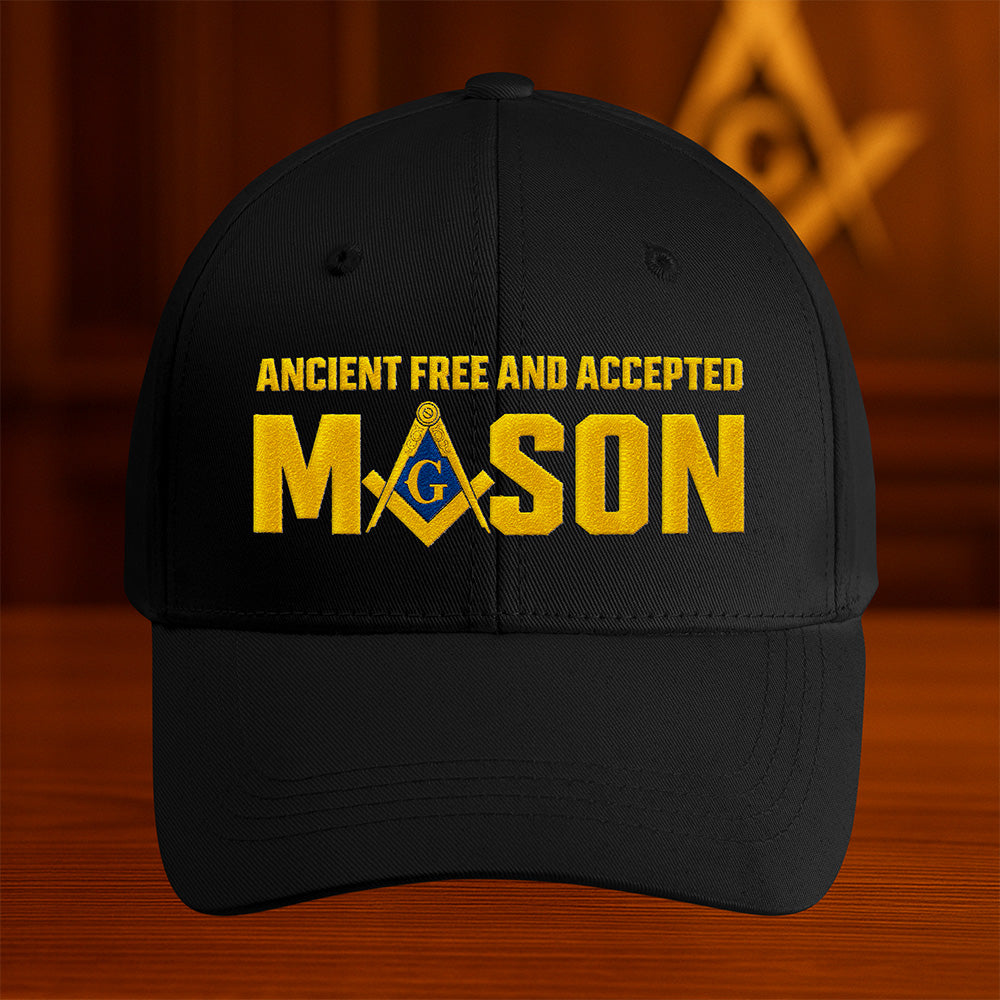 Ancient Free and Accepted Mason Hat - Embroidered