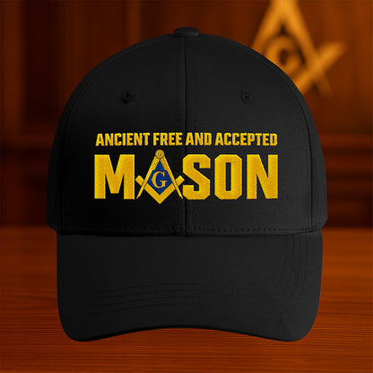 Ancient Free and Accepted Mason Hat - Embroidered
