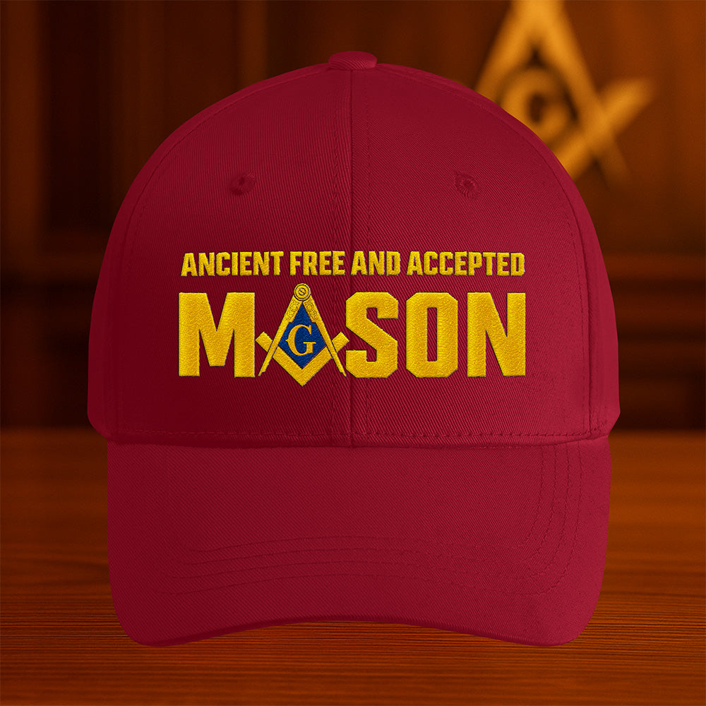 Ancient Free and Accepted Mason Hat - Embroidered