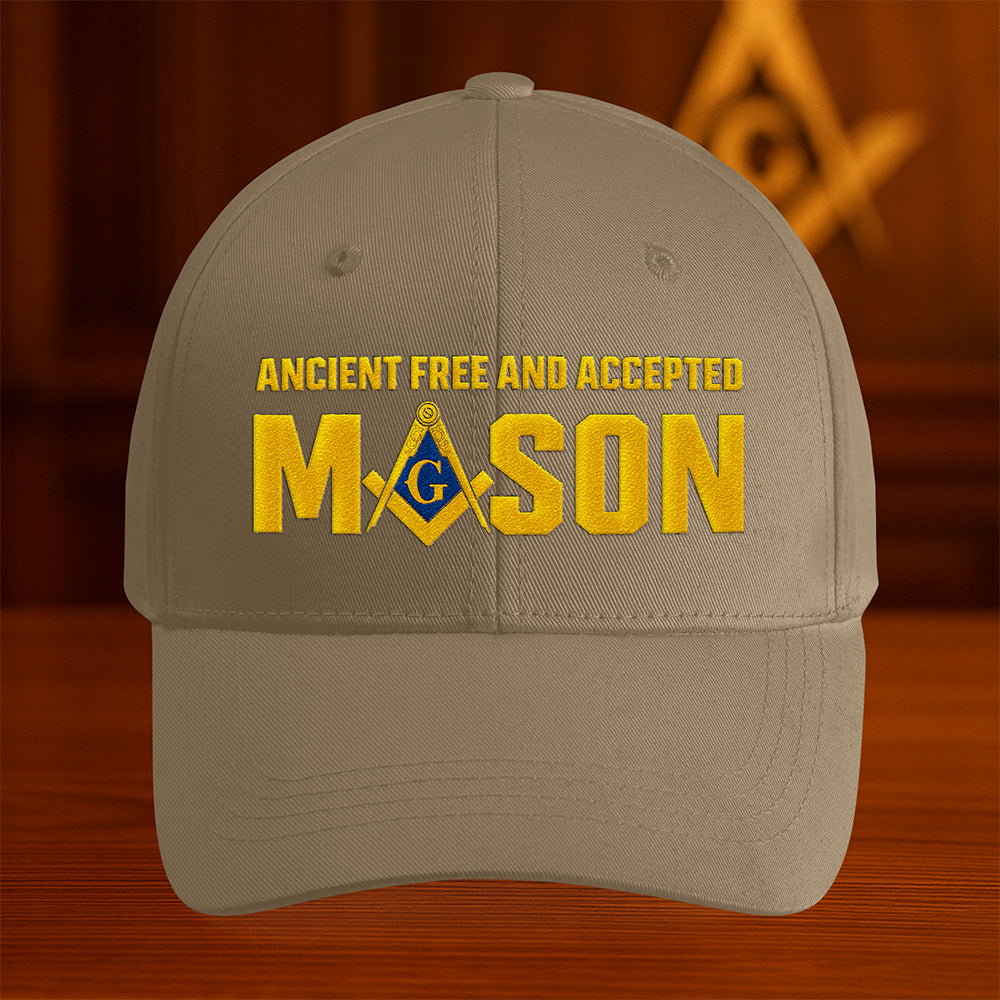 Ancient Free and Accepted Mason Hat - Embroidered