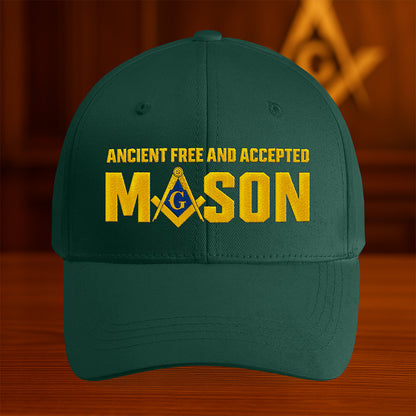 Ancient Free and Accepted Mason Hat - Embroidered