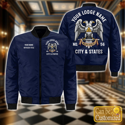 Custom 32nd Degree Scottish Rite Bomber Jacket
