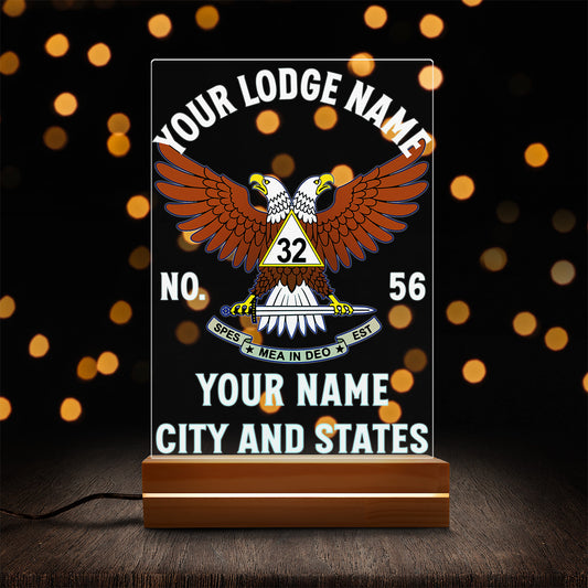 Custom 32nd Degree Scottish Rite Night Light