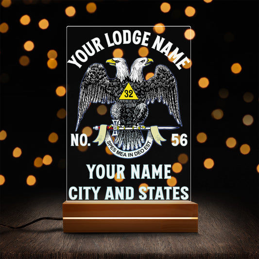 Custom 32nd Degree Scottish Rite Night Light