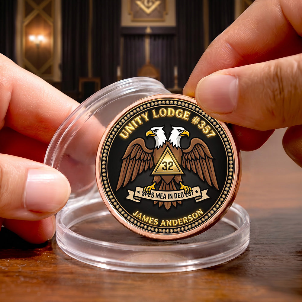 Custom 32nd Degree Scottish Rite Commemorative Coin