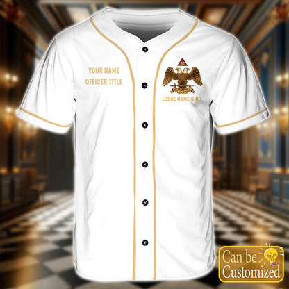 Custom 32nd Degree Scottish Rite Baseball Jersey