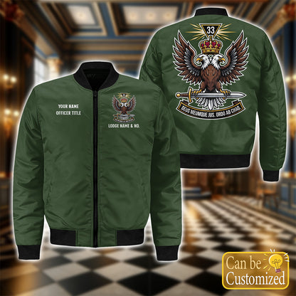 Custom 33rd Degree Scottish Rite Bomber Jacket