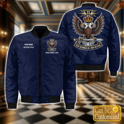 Custom 33rd Degree Scottish Rite Bomber Jacket