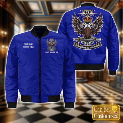 Custom 33rd Degree Scottish Rite Bomber Jacket