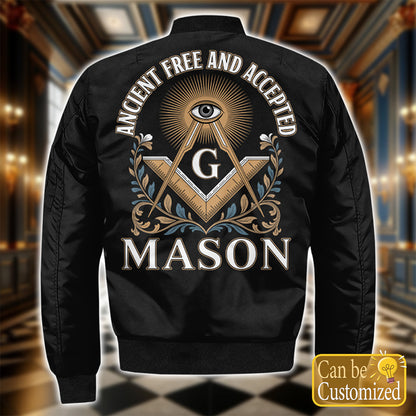 Custom Ancient Free & Accepted Masons Bomber Jacket