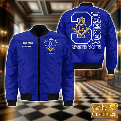 Custom Bomber Jacket - 3 Degree Master Mason