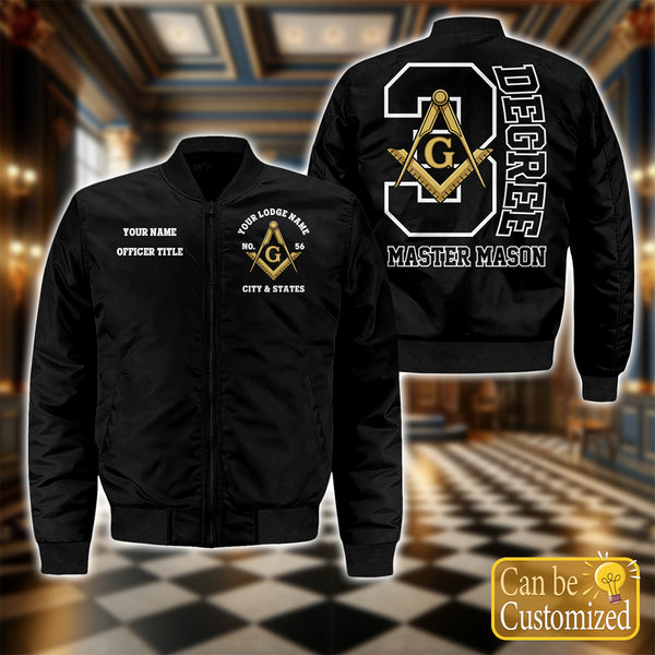 Custom Bomber Jacket - 3 Degree Master Mason