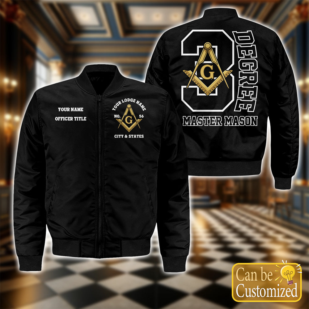 Custom Bomber Jacket - 3 Degree Master Mason